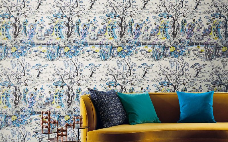 japanese garden wall covering